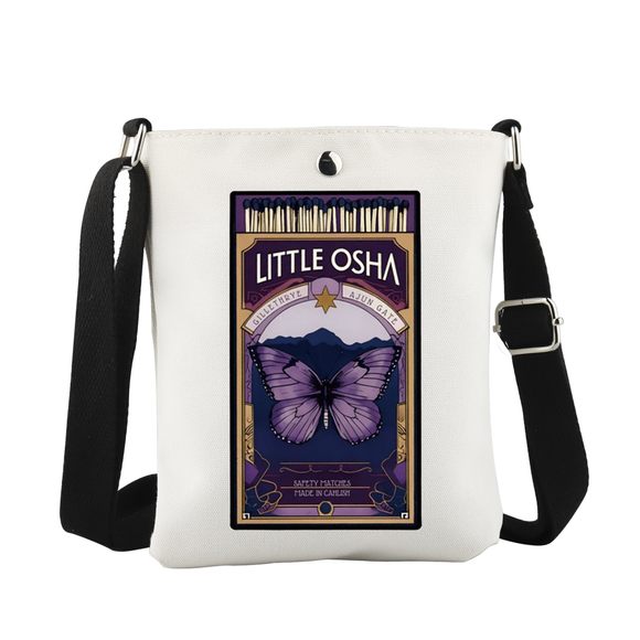 Little Osha Butterfly Crossbody Bag Romance Book Gift Bookworm Gift :^) - Picture 1 of 6